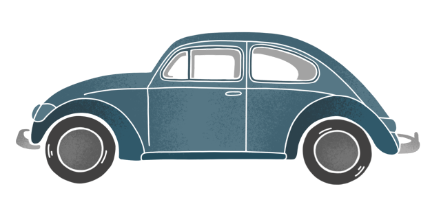 VW Käfer Illustration by Tin Eller Design