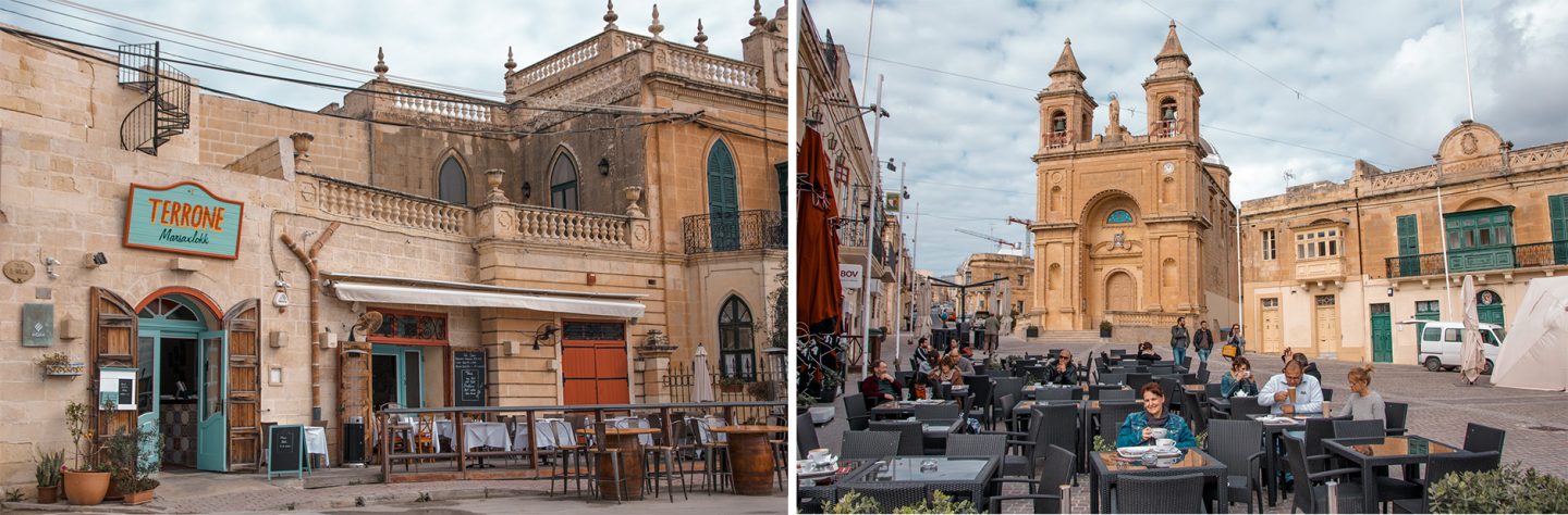 Nette Lokale am Hafen von Marsaxlokk -Terrone Restaurant und Costa Cafe