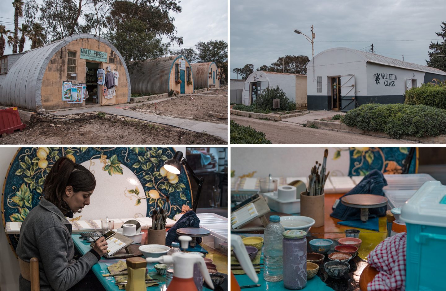 Ta Qali Crafts Village - ein spannender Ort. Ehemaliger Flugzeughangar, jetzt Kunsthandwerkstätte