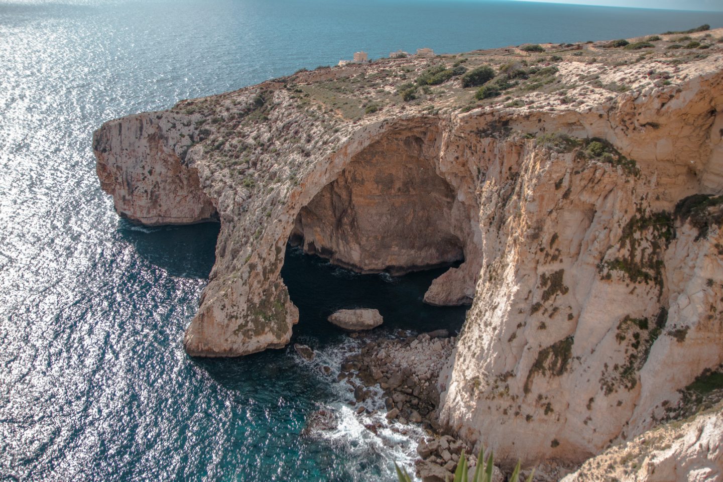 Traumhaft schön, die Blaue Grotte in der Nähe von Wied iz Zurrieq