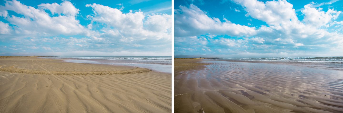 the Big Strand ist ein sehr langer Sandstrand nahe dem Flughafen.