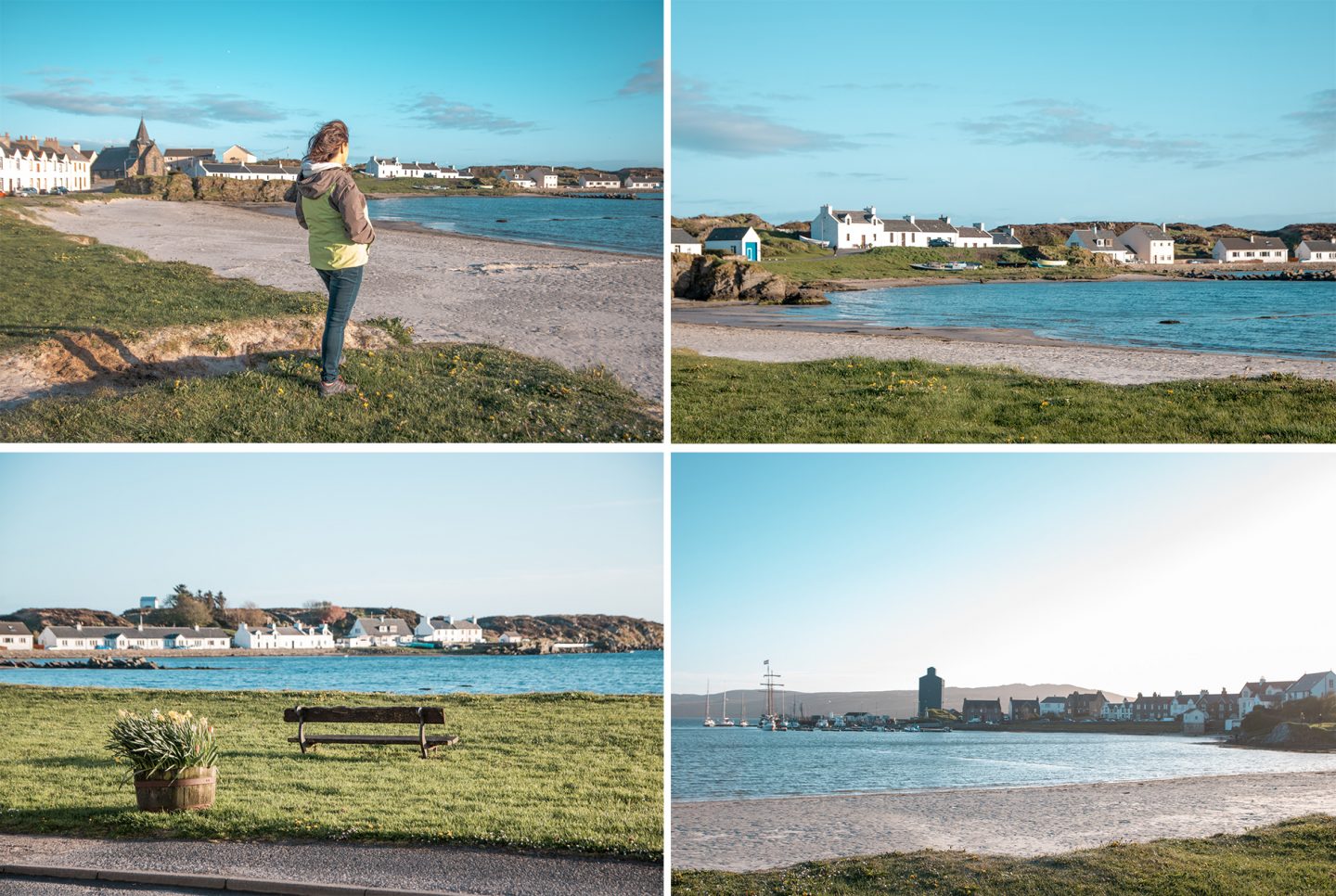 Der schöne Strand vor unserem Appartment "The Lodge Islay" ist am Abend besonders schön.