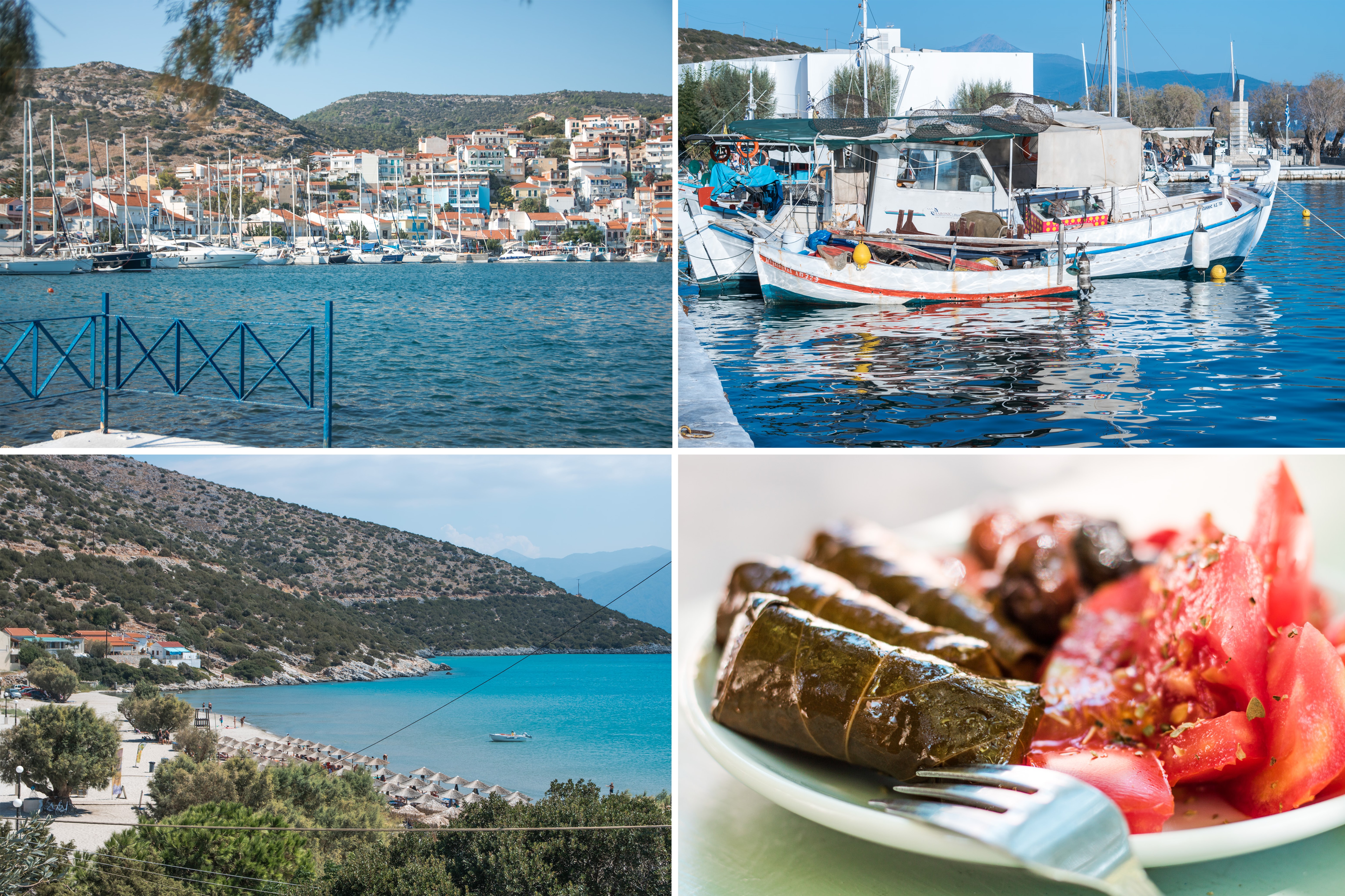 Inselhüpfen Insel Samos - Hafen, Strand und Kulinarik