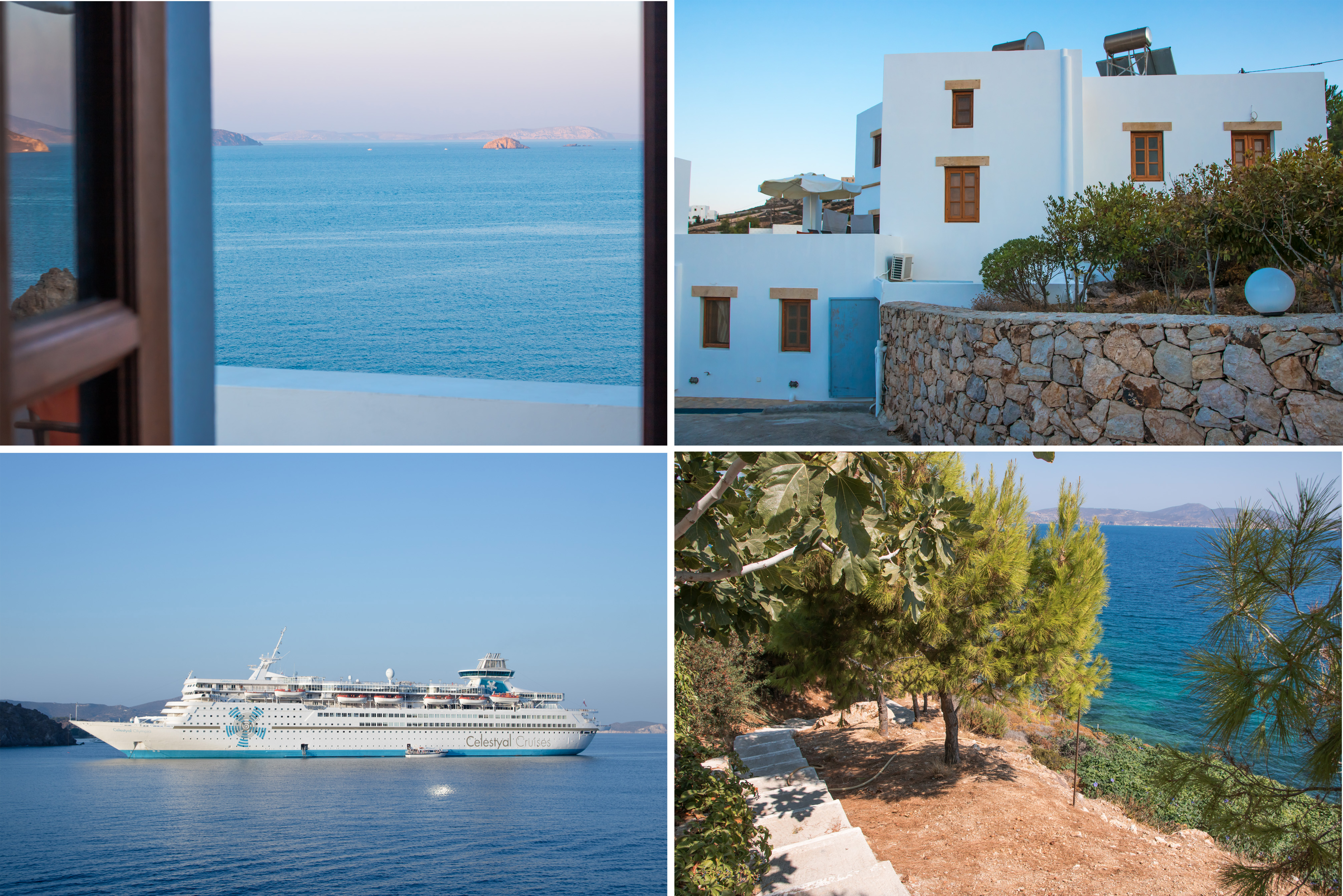 Patmos Garden Sea Apartments mit wunderschöner Aussicht über das Meer