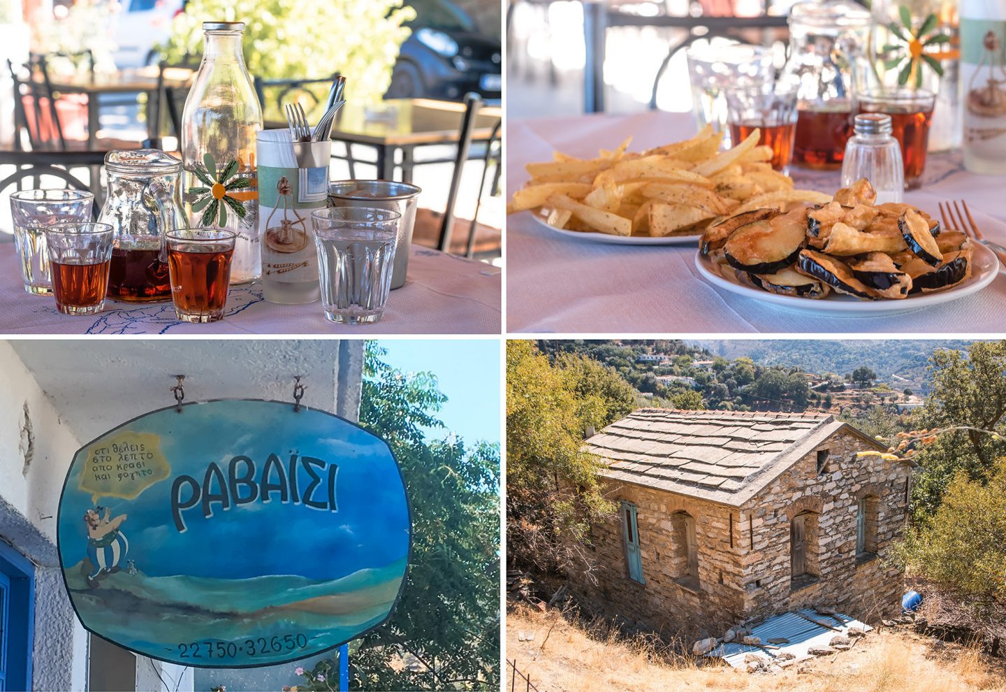 Ikaria - unterwegs durch die Berge - Taverne Ravaisi