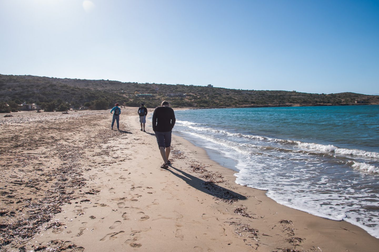 Insel Gavdos, Strandspaziergang am Sarakiniko