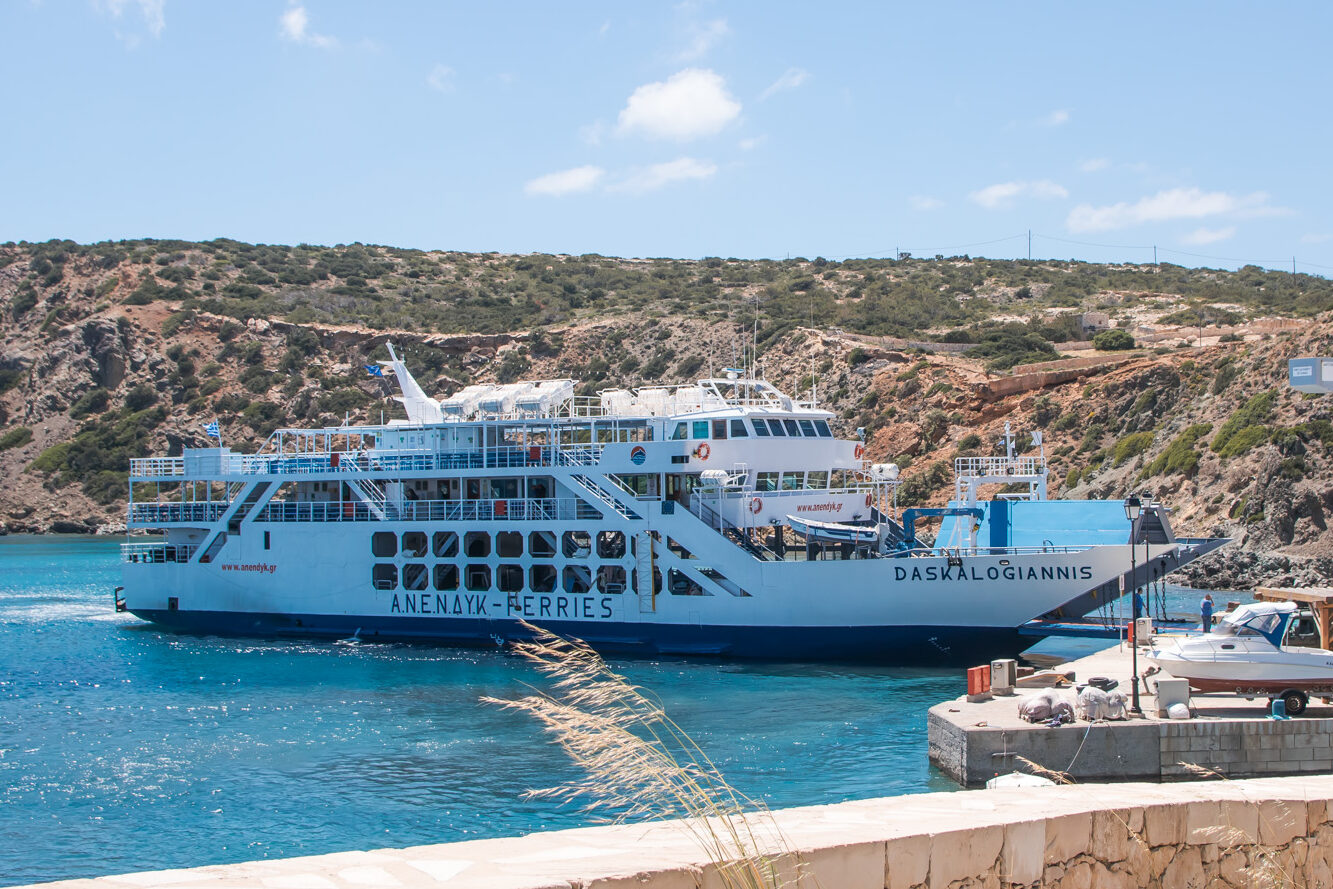 Ankunft im Hafen von Gavdos