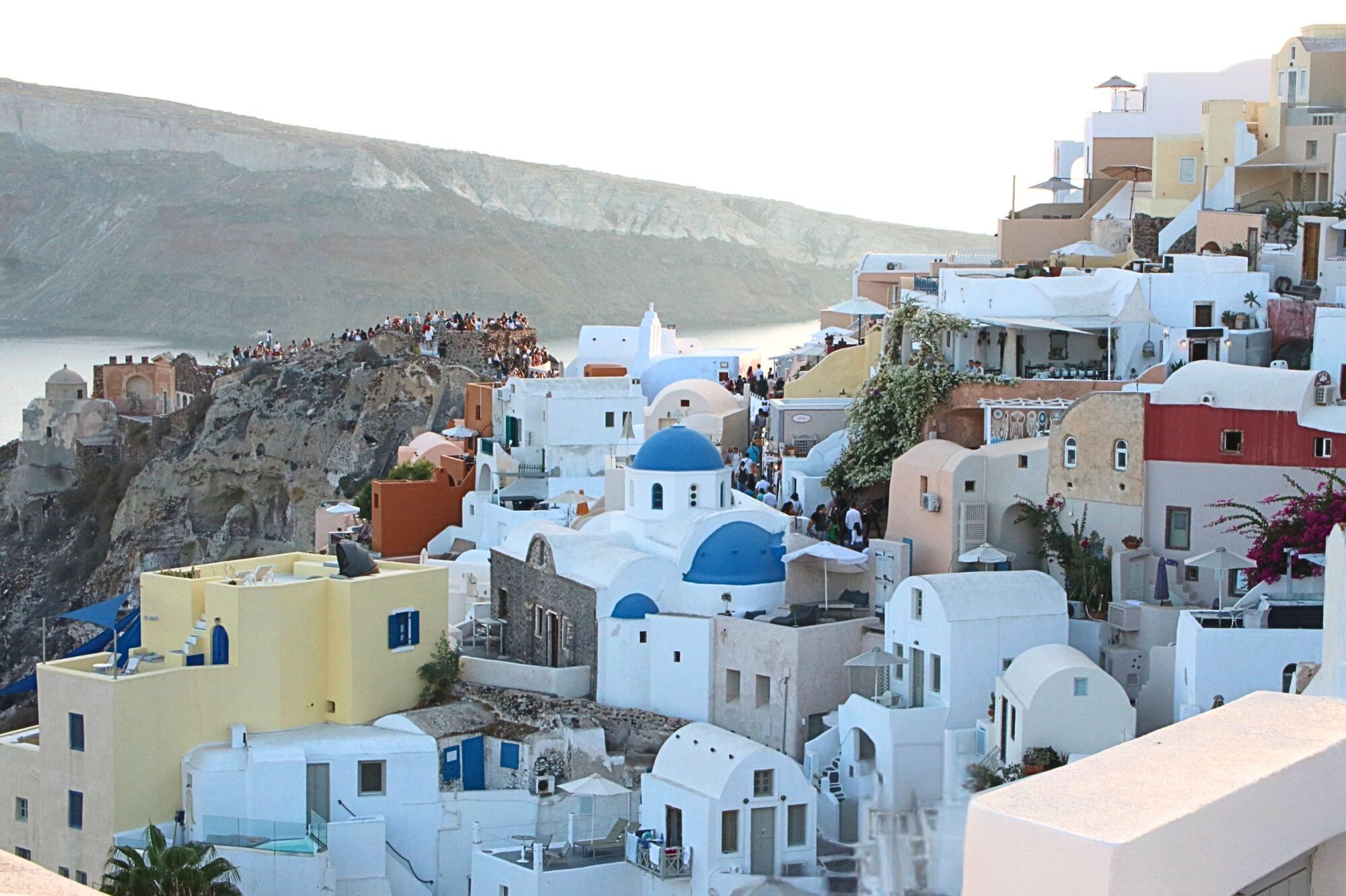 Inselhüpfen Greece -Santorini Foto - vor Sonnenuntergang