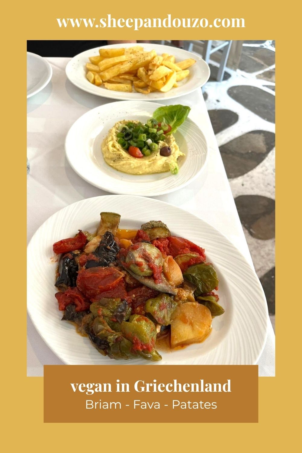 vegane griechische Speisen